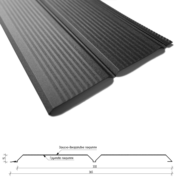 Металевий фасад Євробрус WAVE